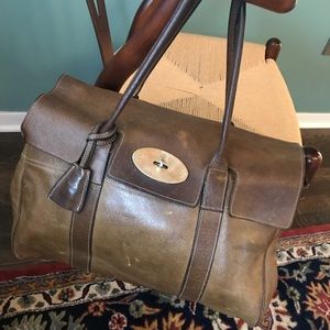 Green Brown Mulberry Bag Used Heritage